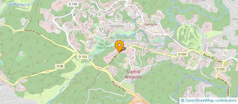 localisation de l'entreprise FRANCE TRAVAUX  VALBONNE