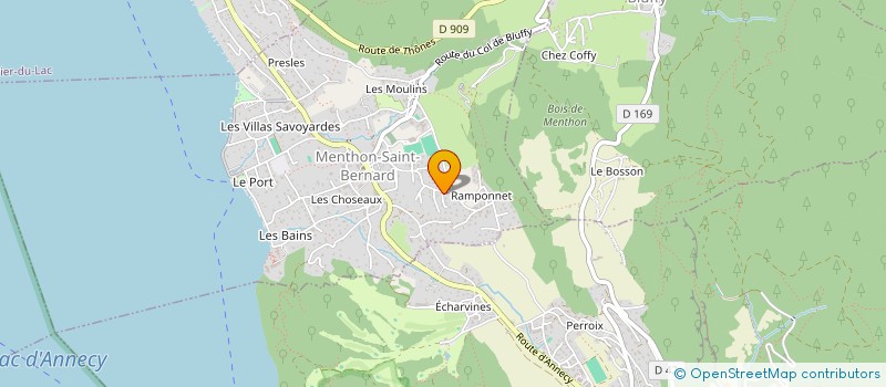 localisation de l'entreprise FRANCE'TRONIC  MENTHON-SAINT-BERNARD