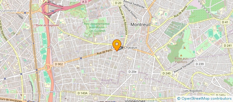 localisation de l'entreprise FRANCE TUNING SERVICES à MONTREUIL