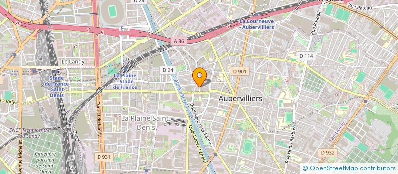 localisation de l'entreprise FRANCE TUYAUTERIE INDUST SCE ( F.I.T.S)  AUBERVILLIERS