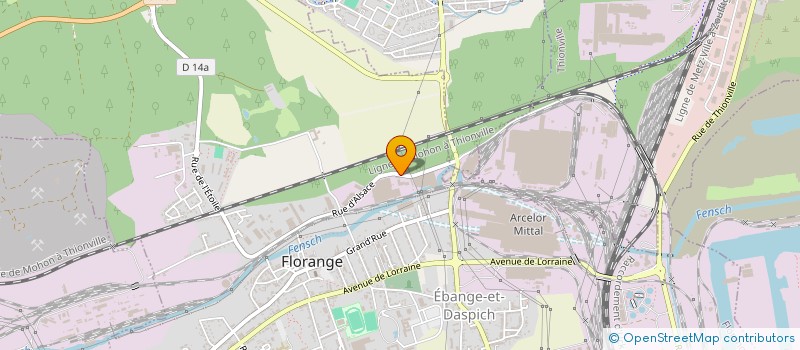 localisation de l'entreprise FRANCE TUYAUTERIE INDUSTRIELLE à FLORANGE
