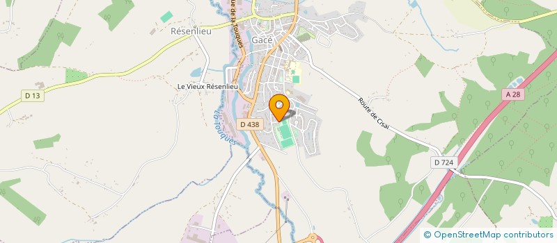 localisation de l'entreprise FRANCE UNI VERT à GACE