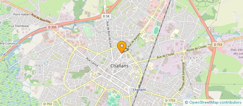 localisation de l'entreprise FRANCE VERANDA ISOLATION à CHALLANS