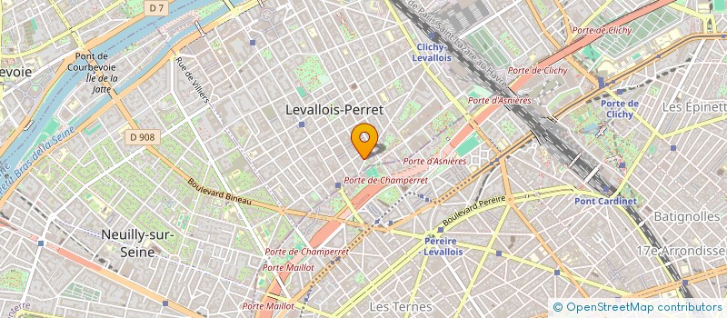 localisation de l'entreprise FRANCE VERINS à LEVALLOIS-PERRET