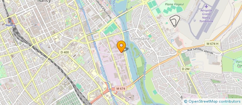 localisation de l'entreprise FRANCE VERRE à NANCY