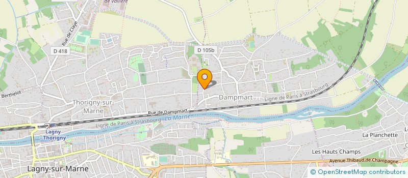 localisation de l'entreprise FRANCE VERTE  DAMPMART