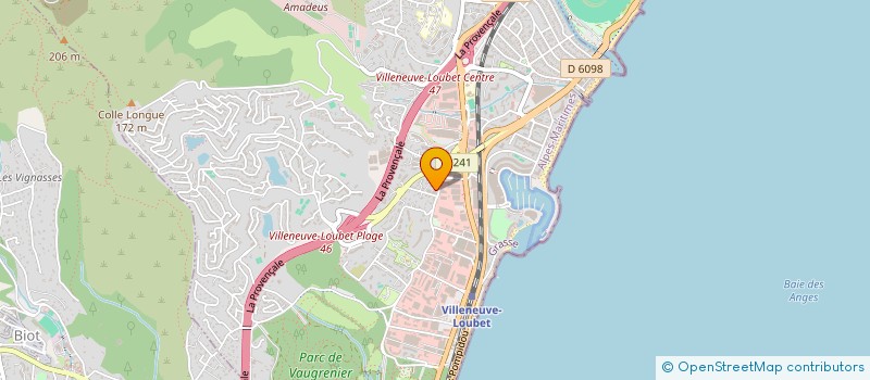 localisation de l'entreprise FRANCE VET PRO à VILLENEUVE-LOUBET