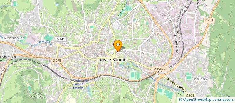 localisation de l'entreprise FRANCE VIANDE à LONS-LE-SAUNIER