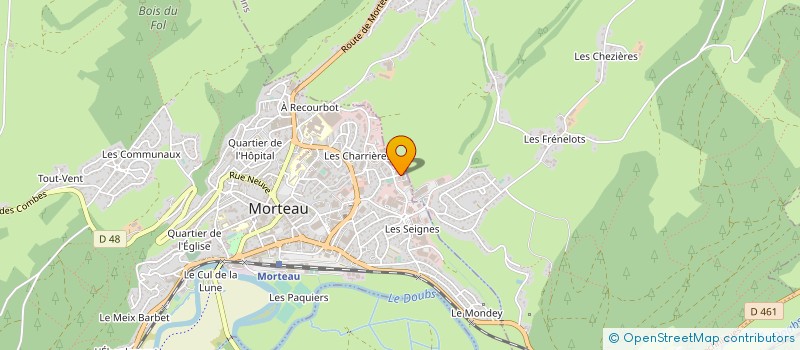 localisation de l'entreprise FRANCE VIBRATIONS à MORTEAU
