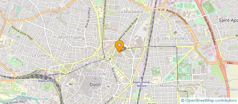 localisation de l'entreprise FRANCE VICTIMES 21 à DIJON