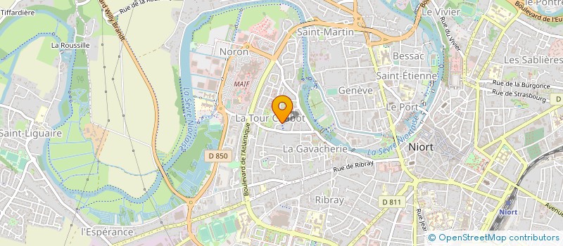 localisation de l'entreprise FRANCE VICTIMES 79  NIORT