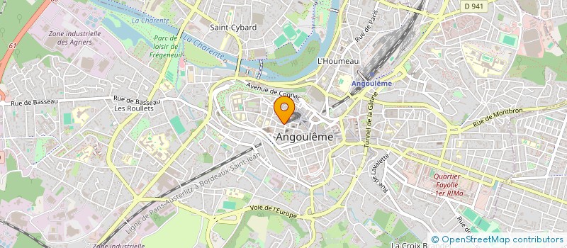 localisation de l'entreprise FRANCE VICTIMES CHARENTE à ANGOULEME