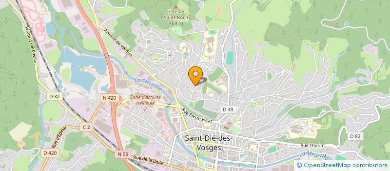 localisation de l'entreprise FRANCE VICTIMES SAINT-DIE-DES-VOSGES  SAINT-DIE-DES-VOSGES