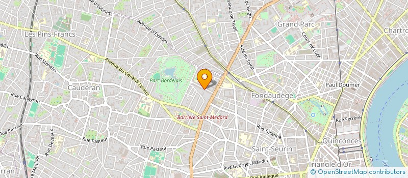 localisation de l'entreprise FRANCE VIGNOBLES  BORDEAUX