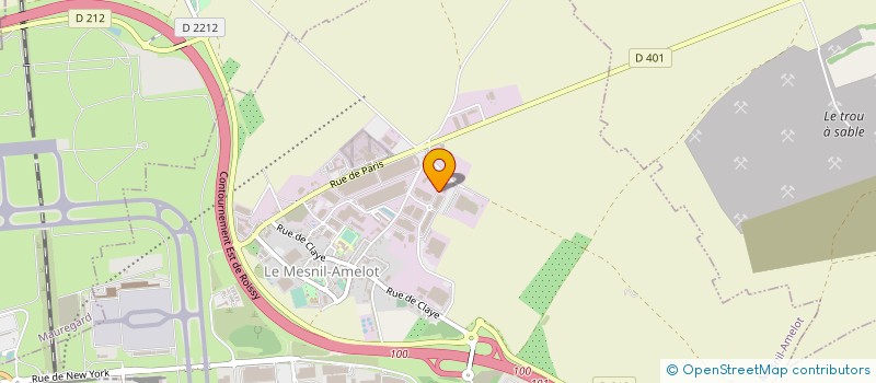 localisation de l'entreprise FRANCE VISION SERVICES  LE MESNIL-AMELOT