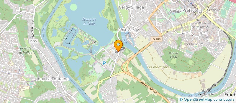 localisation de l'entreprise FRANCE WEEK END à CERGY