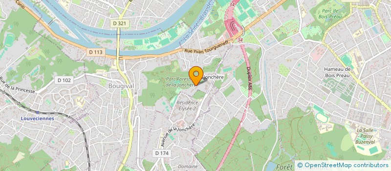 localisation de l'entreprise FRANCE ZOLA  BOUGIVAL