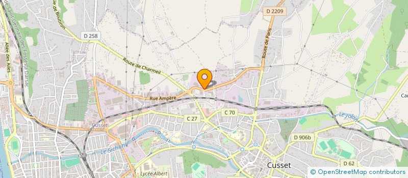 localisation de l'entreprise FRANCEBOX à CUSSET