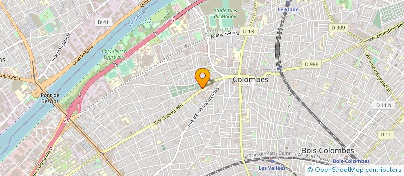 localisation de l'entreprise FRANCEBUSGLASS à COLOMBES
