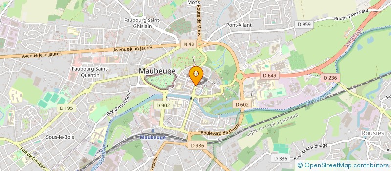 localisation de l'entreprise FRANCECIG  MAUBEUGE