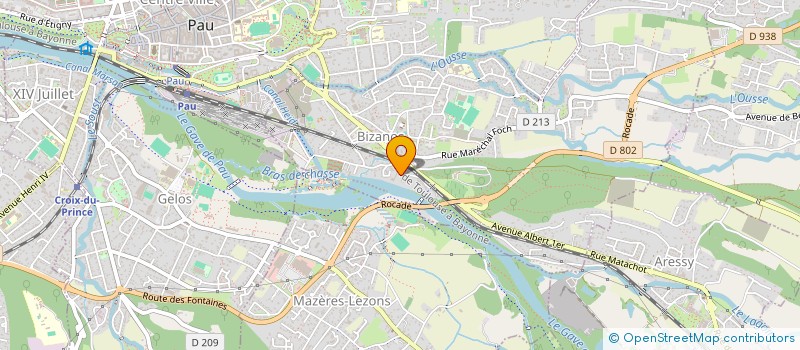 localisation de l'entreprise FRANCEDEV  BIZANOS