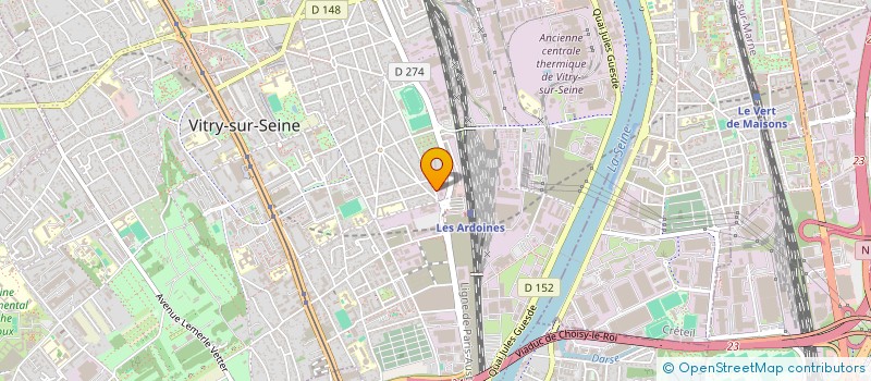 localisation de l'entreprise FRANCEDIT à VITRY-SUR-SEINE