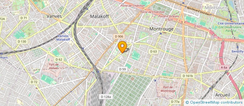localisation de l'entreprise FRANCEFERM à MONTROUGE