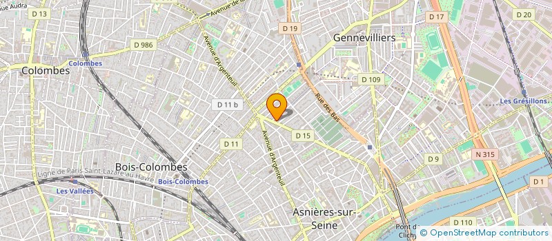 localisation de l'entreprise FRANCEGLASS  ASNIERES-SUR-SEINE