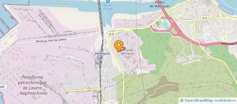 localisation de l'entreprise FRANCELEC à MARTIGUES