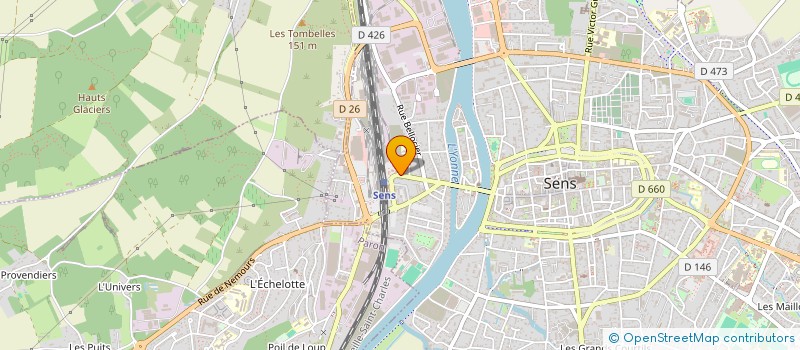 localisation de l'entreprise FRANCELEC 89 à SENS