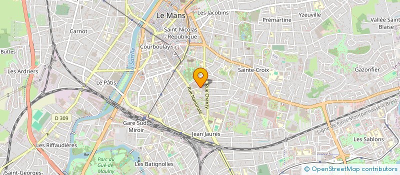 localisation de l'entreprise FRANCELGUI  LE MANS