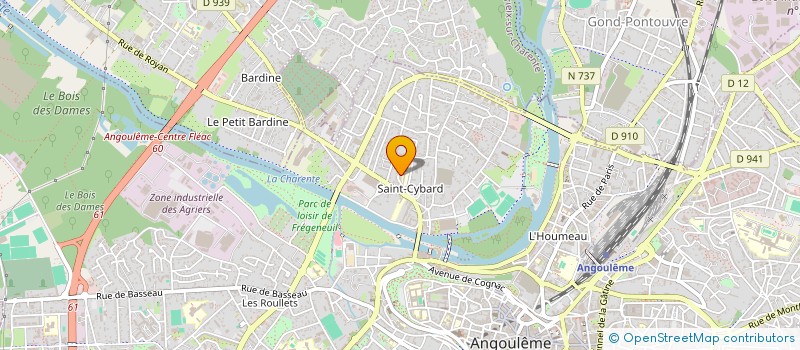 localisation de l'entreprise FRANCELYNE à ANGOULEME