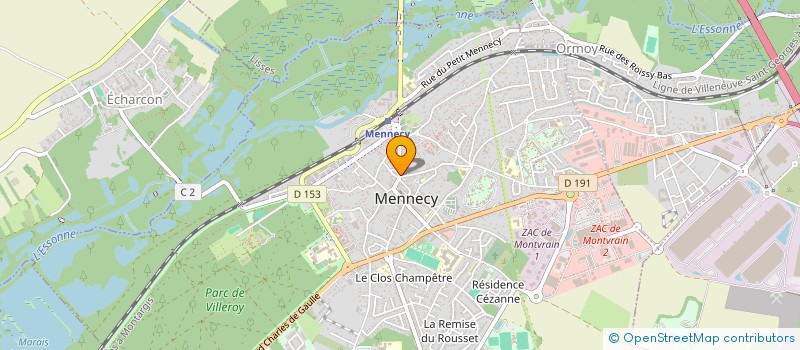 localisation de l'entreprise FRANCEPACK à MENNECY