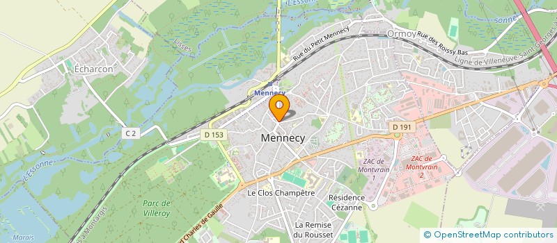 localisation de l'entreprise FRANCEPACK FORMATION à MENNECY