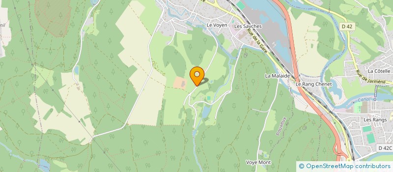 localisation de l'entreprise FRANCEPINE  POUXEUX