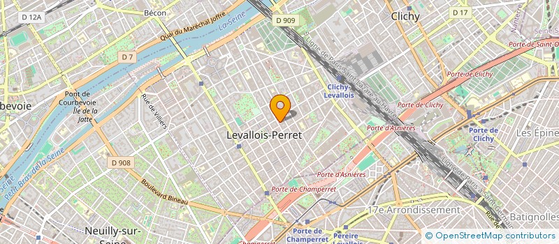 localisation de l'entreprise FRANCES HOLDING à LEVALLOIS-PERRET