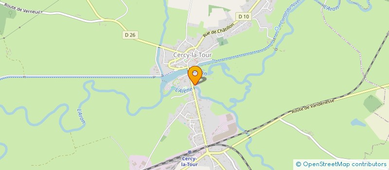 localisation de l'entreprise FRANCESCA  CERCY-LA-TOUR