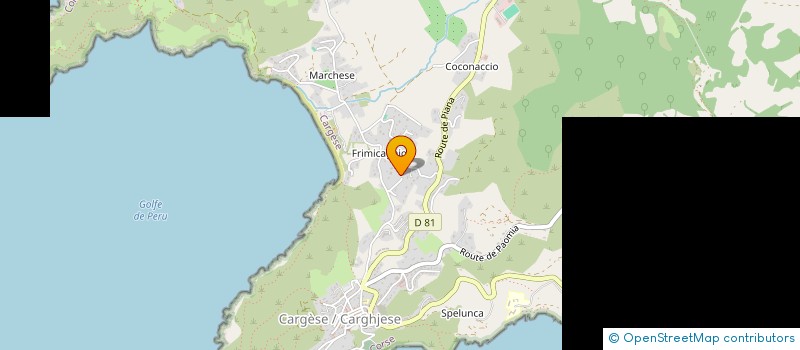 localisation de l'entreprise FRANCESCHETTI DESNAULT-BURLE  CARGESE