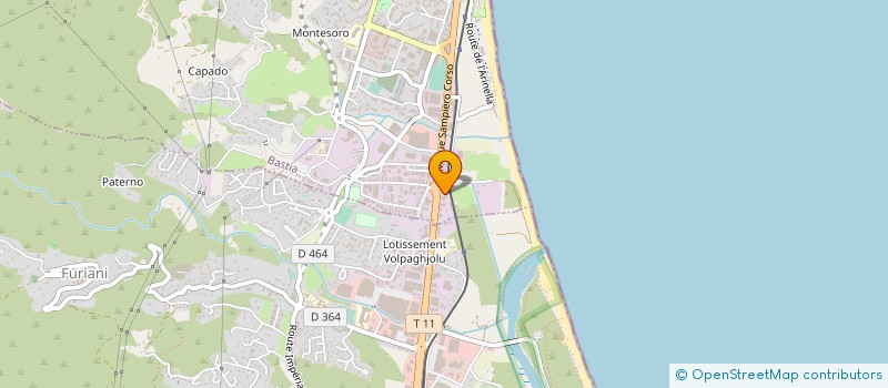 localisation de l'entreprise FRANCESCHETTI SPORTS à BASTIA