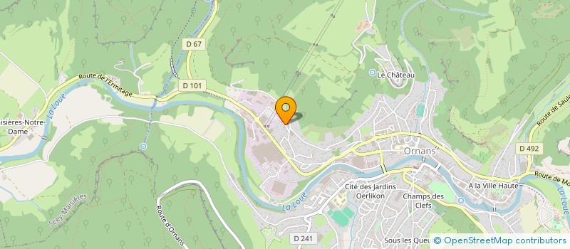 localisation de l'entreprise FRANCESCHI SARL  ORNANS