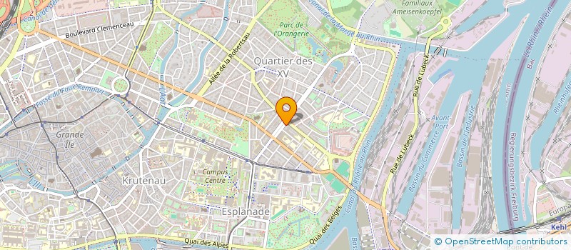 localisation de l'entreprise FRANCETEST à STRASBOURG