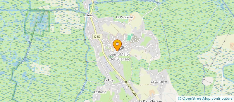 localisation de l'entreprise FRANCEVA à SAINT-MALO-DE-GUERSAC