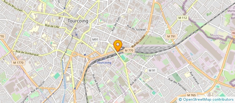 localisation de l'entreprise FRANCEVIA  TOURCOING