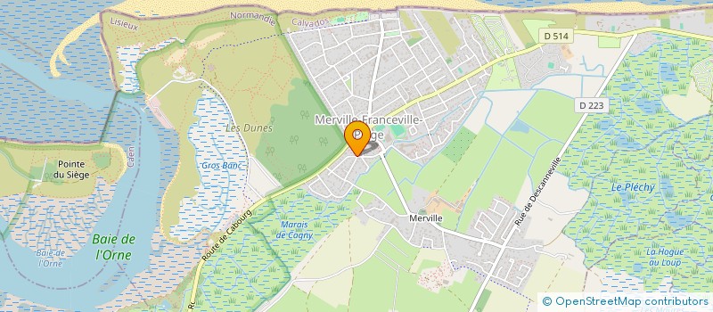 localisation de l'entreprise FRANCEVILLE-AUTO  MERVILLE-FRANCEVILLE-PLAGE