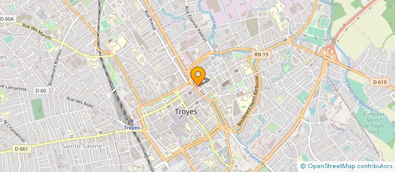 localisation de l'entreprise FRANCEWORLD  TROYES