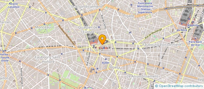 localisation de l'entreprise FRANCHARTE SA à PARIS