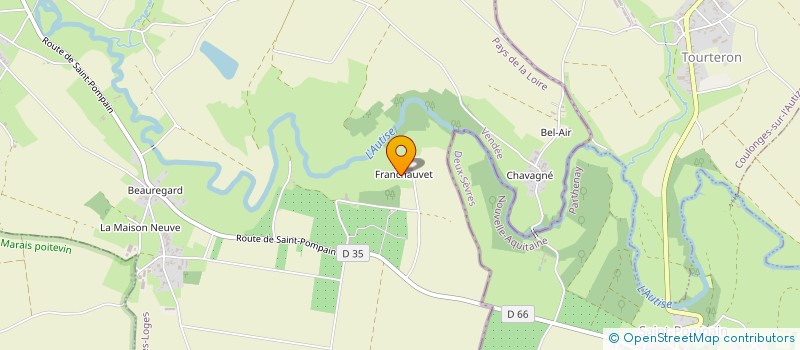 localisation de l'entreprise FRANCHAUVET  SAINT-HILAIRE-DES-LOGES