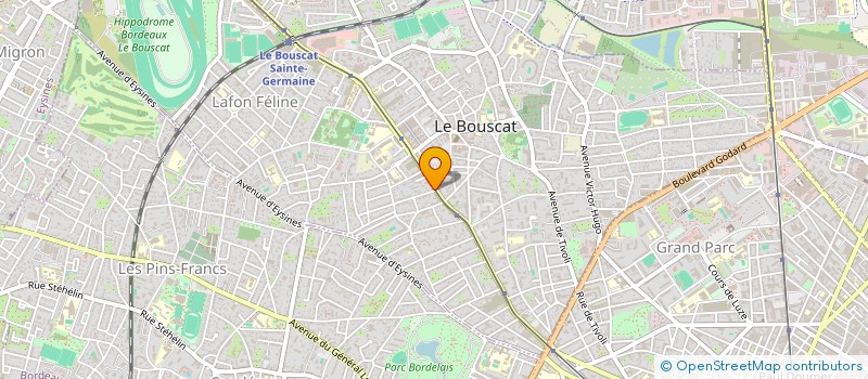 localisation de l'entreprise FRANCHE COIFFURE à LE BOUSCAT