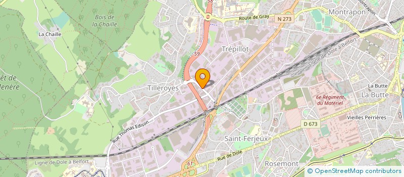 localisation de l'entreprise FRANCHE COMTE AUDIO VISUEL à BESANCON