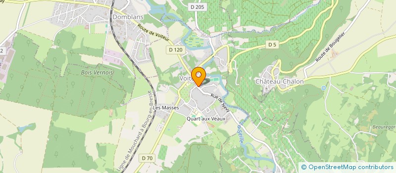 localisation de l'entreprise FRANCHE-COMTE CINEMA  VOITEUR